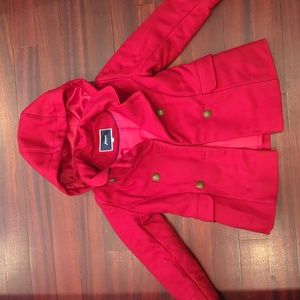 Jacadi Paris red kids wool coat